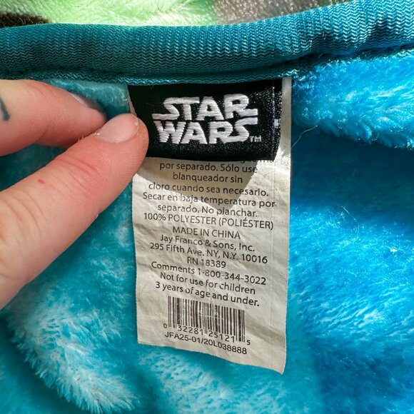 Star Wars The Mandalorian Grogu Throw Blanket 50″×40″ -Baby Yoda Disney -HD103 - Picture 3 of 5